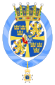 Arms of Princess Birgitta of Sweden (1937–1961)