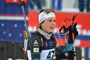 Chloé Chevalier 2017 bei den Biathlon-Europameisterschaften 2017