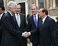 George W. Bush and Silvio Berlusconi - April 7, 2005