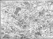 1750년 파리와 인근의 지도 세사르프랑수아 카시니드투리.