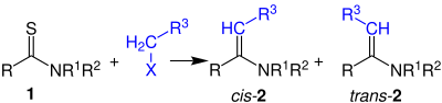 Reaktionsschema Eschenmoser-Kupplung