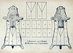 „3 Wammen- und 2 Rücken-Muffblätter aus 2 Fellen“