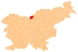 Розташування міста Община Солчава