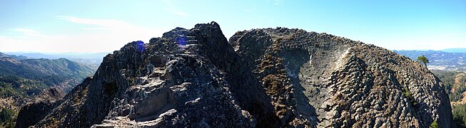 The summit of Pilot Rock from the north