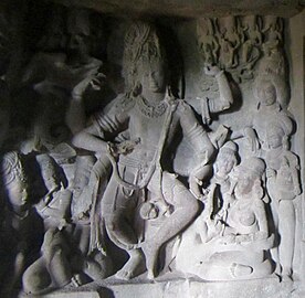 6th-century Nataraja in Cave 21, Ellora Caves[17]