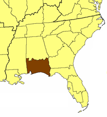 Location of the Diocese of Central Gulf Coast