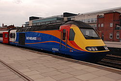 East Midlands Trains HST in new livery.