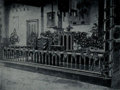 Interior of Sï-Shen-Tsï Chapel, decorated for Christmas, before 1903