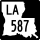 Louisiana Highway 587 marker