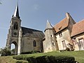 le prieuré de Saint-Marceau avec la chapelle Saint-Julien.