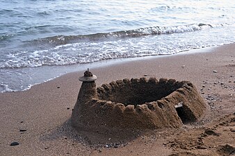 Sur une plage russe.