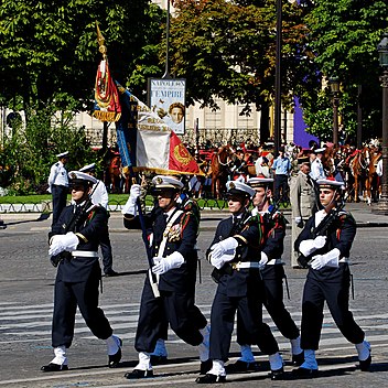 Fusiliers Marin de France i paraddräkt