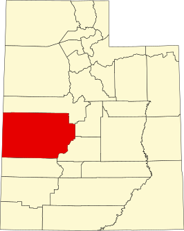 Locatie van Millard County in Utah