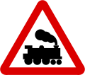 Ungated level crossing