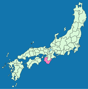 紀伊國在日本的位置