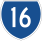 State Route 16 marker