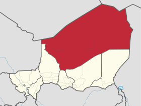 Localisation de Région d'Agadez