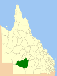 Contea di Quilpie – Mappa