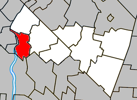 Location within Rouville Regional County Municipality.