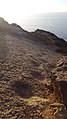 The main dinosaur trackway at the Lagosteiros Natural Monument, Portugal.