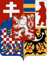 In the interwar years, the arms were part of the coat of arms of Czechoslovakia