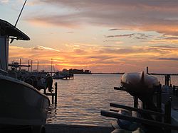 Sunset in the Ozona neighborhood