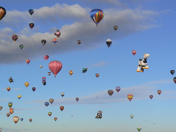 hot-air balloons