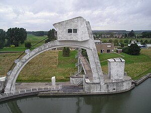 De stuw in de Nederrijn