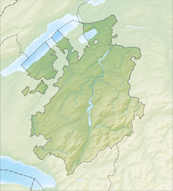 Fribourg/Freiburg trên bản đồ Bang Fribourg