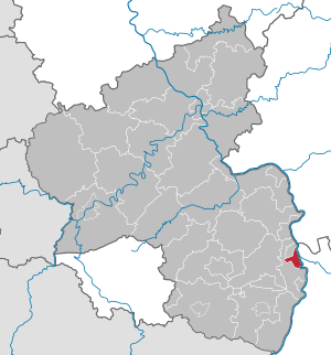 Li position de Ludwigshafen am Rhein in Rheinland-Palatinia