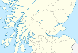 Map of Scotland showing the locations of Aberdeen and Glasgow