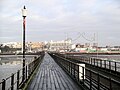 Southend on Sea from one mile out along the pier, the world's longest pleasure pier]]