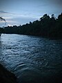 The river, photographed from Eraviperoor in Pathanamthitta District, Kerala.