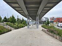 Promenade underneath the viaducts