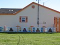 Une maison d'Anse-Bleue décorée avec un thème maritime.