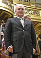 Daniel Barenboim after a performance of Mahler's Fifth Symphony at the Musikverein, Vienna, Austria (November 2, 2008).