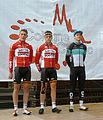 Podium der Profis 2015: Enzo Wouters, Alex Geukens, Alexander Krieger (v. l. n. r.)