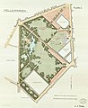 A Fælledparken 1908-ban. Jobboldalt az Idrætsparken létesítményei láthatóak