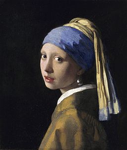 Jan Vermeer van Delft Dívka s perlou olej na plátně 44,5 × 39 cm 1665