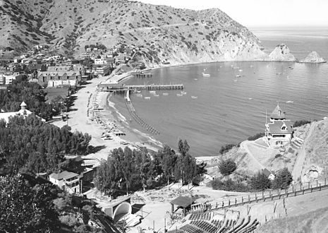 The railroad's station at the Avalon amphitheater, ca.1907