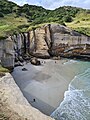 Tunnel Beach overview. December 2021