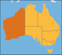 Localisation de l'Australie-Occidentale