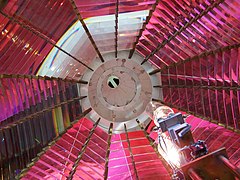 Inside the top of the Umpqua River Light