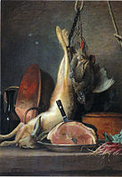 Anne Vallayer-Coster, Still Life with Rabbit (second half of 18th century)