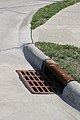 Curb (road) Gutter Storm drain