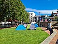 Tents set up for Convoy 2022. February 2022