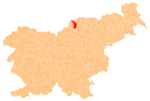 The location of the Municipality of Ravne na Koroškem