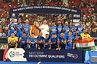 India after winning FIH Hockey Series