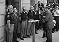 Image 5 Stand in the Schoolhouse Door Photo credit: U.S. News & World Report Attempting to block racial integration at the University of Alabama, Governor George Wallace (left) stands defiantly at the door on June 11, 1963, in an incident known as the Stand in the Schoolhouse Door. Wallace moved aside after being ordered to do so by President John F. Kennedy; years later, he became a born-again Christian and recanted his segregationist views. More selected pictures