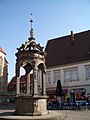 Der Neustädter Brunnen am Neuen Markt in Herford, Kreis Herford